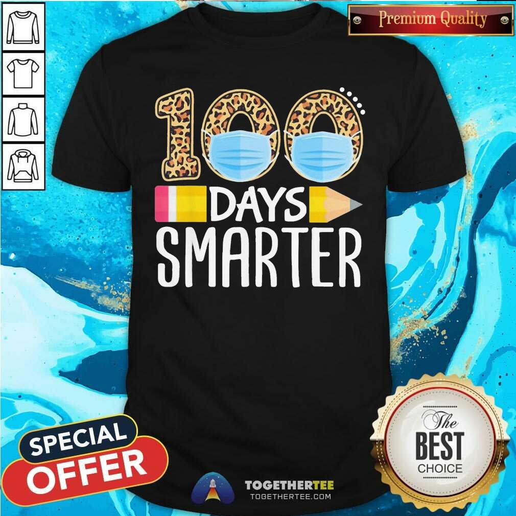 Official Face Mask 100 Days Smarter 2021 Shirt Face Mask 100 Days Smarter 2021 Shirt