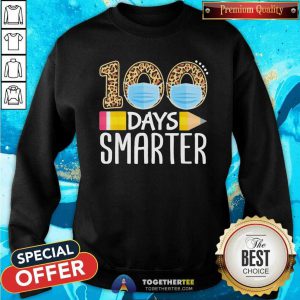 Face Mask 100 Days Smarter 2021 Sweatshirt