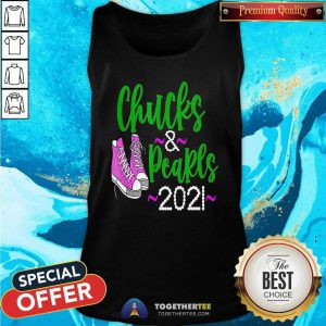 Kamala Harris Chucks And Pearls 2021 Tank Top