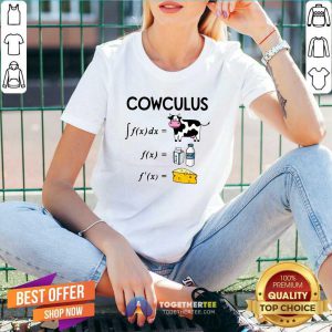 Cowculus Calculus Math Milk Cheese V-neck