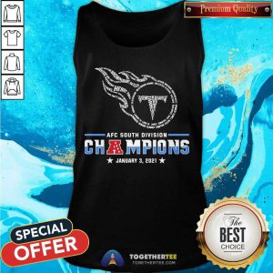 Tennessee Titans AFC South Division Champions January 3 2021 Tank Top - Design By Togethertee.com