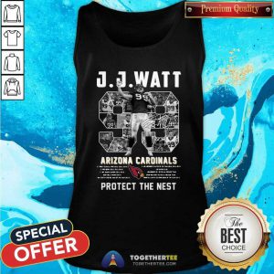 J J Watt Arizona Cardinals 99 Protect The Nest Signature NFL Tank Top - Design By Togethertees.com