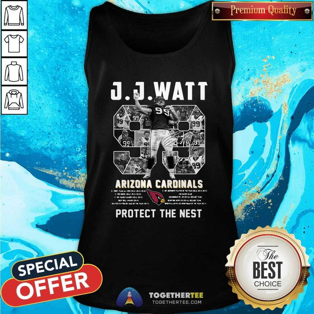 J J Watt Arizona Cardinals 99 Protect The Nest Signature NFL Tank Top J J Watt Arizona Cardinals 99 Protect The Nest Signature NFL Tank Top - Design By Togethertees.com