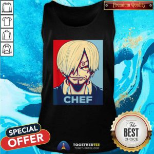 Awesome One Piece Sanji Chef Tank Top