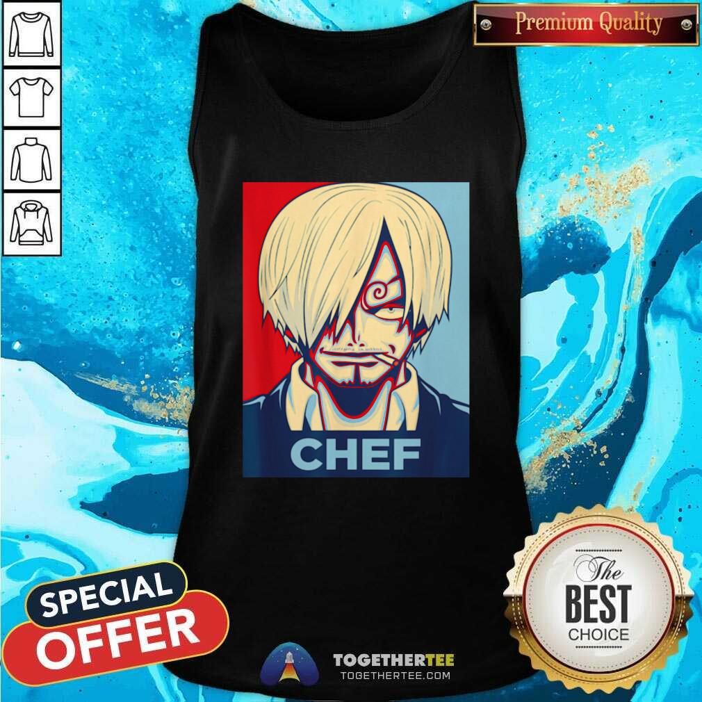 Awesome One Piece Sanji Chef Tank Top Awesome One Piece Sanji Chef Tank Top