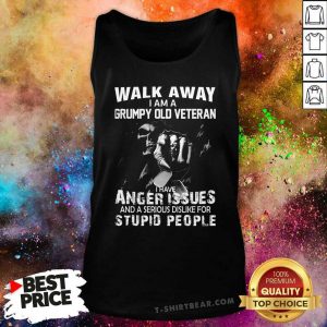 Cool I Am A Grumpy Old Veteran I Have Anger Issues Tank Top