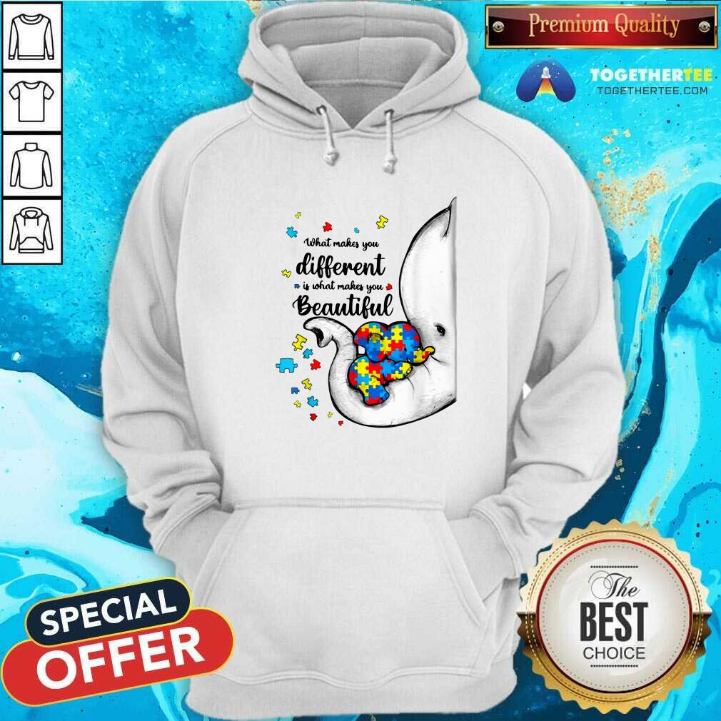 Cute What Makes You Different Elephant Autism Hoodie Cute What Makes You Different Elephant Autism Hoodie