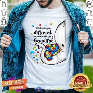 Cute What Makes You Different Elephant Autism Shirt