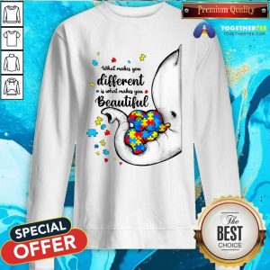 Cute What Makes You Different Elephant Autism Sweatshirt