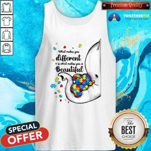 Cute What Makes You Different Elephant Autism Tank Top