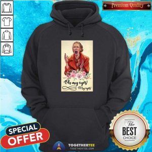 Funny Lady Emotion Oh My Eyes Hoodie