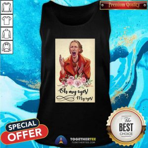 Funny Lady Emotion Oh My Eyes Tank Top