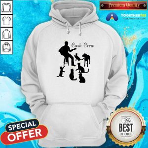 Funny Man Play Guitar And Cat Cash Crew Hoodie