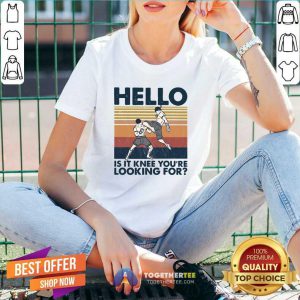 Good Muay Thai Hello Is It Knee You Are Looking For 2021 Vintage V-neck