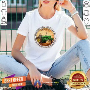 Good Sweat Dries Blood Clots Bones Heal Only The Strongest Women Drive A Tractor V-neck