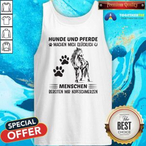 Grateful Hunde Und Prerde Menschen Horse Tank Top