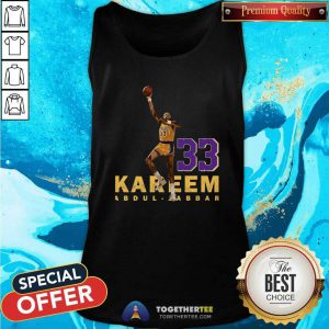 Kareem Abdul Jabbar 33 Los Angeles 1984-1985 Tank Top - Design By Togethertees.com
