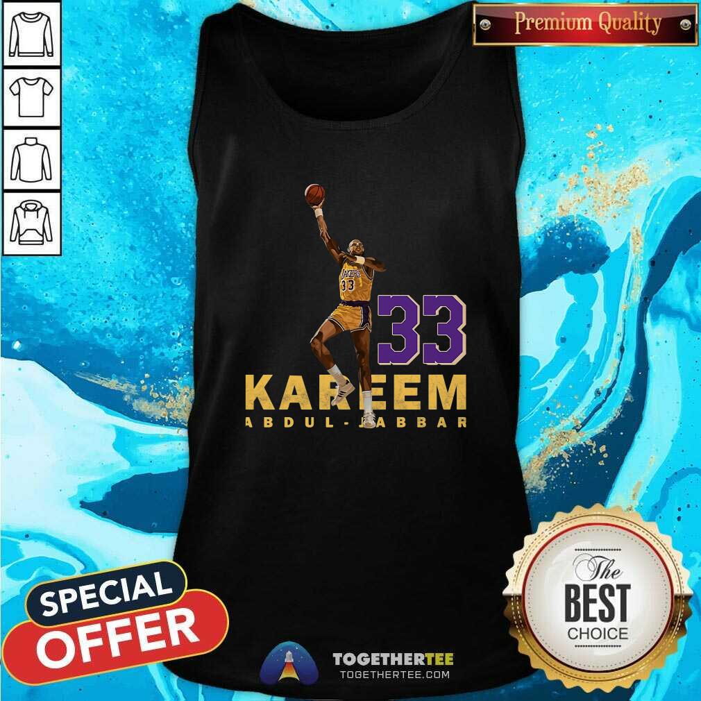Kareem Abdul Jabbar 33 Los Angeles 1984-1985 Tank Top Kareem Abdul Jabbar 33 Los Angeles 1984-1985 Tank Top - Design By Togethertees.com