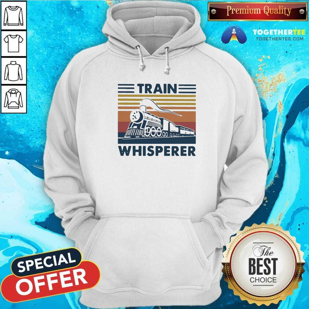Train Whisperer 2021 Vintage Hoodie - Design By Togethertees.com Train Whisperer 2021 Vintage Hoodie - Design By Togethertees.com