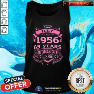 Lovely July 1956 65 Years Of Being Awesome Tank Top