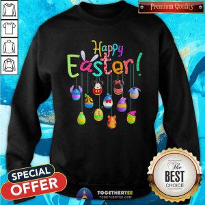 Disney Characters Egg Easter Happy Easter day 2021 Sweatshirt - Design By Togethertees.com
