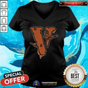 Nice Juice Wrld x Vlone Butterfly V-neck