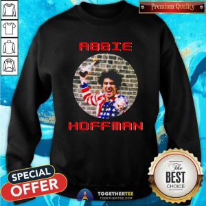 Abbie Hoffman In His American Flag Sweatshirt - Design By Togethertees.com