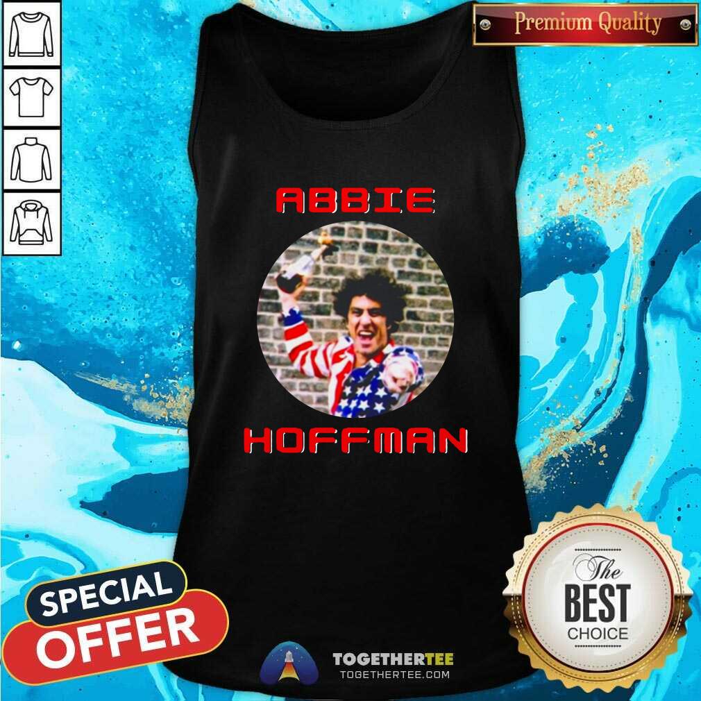 Abbie Hoffman In His American Flag Tank Top Abbie Hoffman In His American Flag Tank Top - Design By Togethertees.com