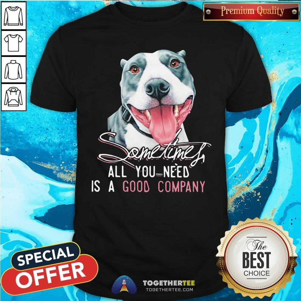 Original Dog Sometimes All You Need Is A Good Company Shirt Dog Sometimes All You Need Is A Good Company Shirt - Design By Togethertees.com