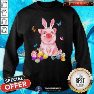 Baby Pigs And Rabbit Easter Sweatshirt - Design By Togethertees.com
