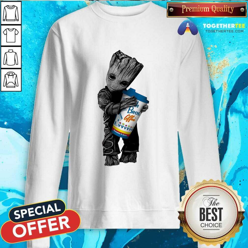 Baby Groot Hugs Dutch Bros Sweatshirt Baby Groot Hugs Dutch Bros Sweatshirt - Design By Togethertees.com
