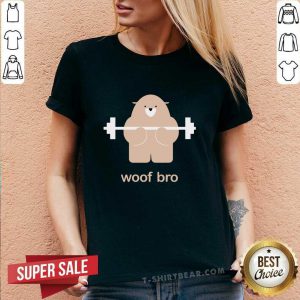 Pretty Bear Woof Bro V-neck