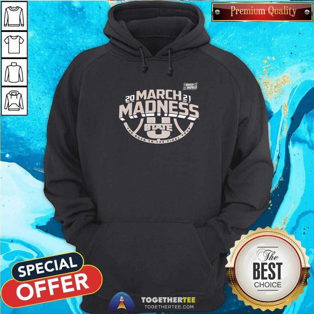 Pretty Utah State Aggies 2021 NCAA Basketball Tournament March Madness Bound Ticket Hoodie Pretty Utah State Aggies 2021 NCAA Basketball Tournament March Madness Bound Ticket Hoodie