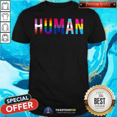 Beautiful Human Lgbt Flag Gay Pride Rainbow Lesbian Shirt