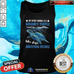 Good A Grumpy Turtle Who Slaps Annoyed Tank Top