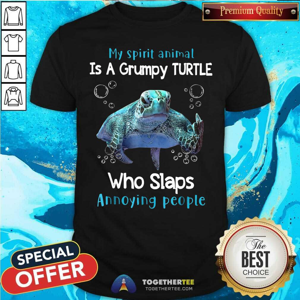 Top My Spirit Animal Is A Grumpy Turtle Shirt Top My Spirit Animal Is A Grumpy Turtle Shirt