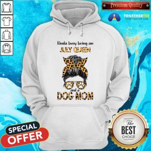 Kinda Busy Being An July Queen Dog Mom Leopard Hoodie