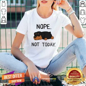 Rottweiler Nope Not Today V-neck