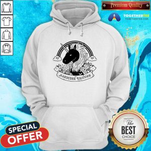 Unicorn Rainbow Hardcore Unicorn Hoodie