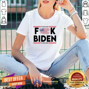Fuck Biden American Flag V-neck