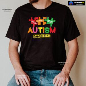 Accept Understand Love Puzzle Pieces Autism Awareness T-Shirt