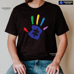 Autism Handprint Puzzle Piece T-Shirt - Kids Tee