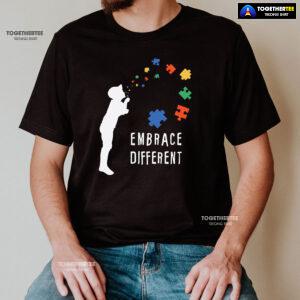 Embrace Different Kid Autism Awareness T-Shirt - Unisex Tee