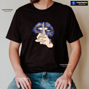 Understand Love Accept Lips Autism Awareness T-Shirt