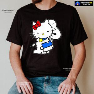 Snoopy Hugs Hello Kitty T-Shirt