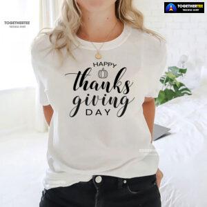 Happy Thanksgiving Day Pumpkin Fall Vibes T-Shirt