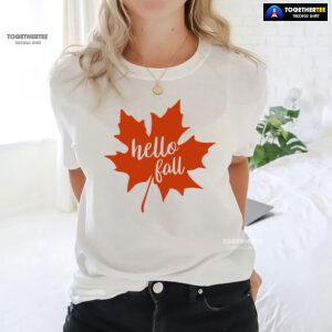 Hello Fall Happy Thanksgiving Day T-Shirt