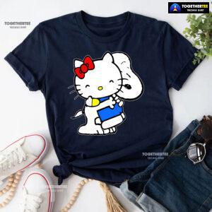 Snoopy Hugs Hello Kitty T-Shirt - Kids Tee