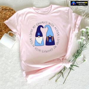 I Love My Gnomies With Autism Gnome T-Shirt - Plus Size Tee