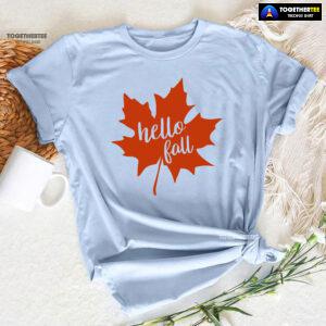 Hello Fall Happy Thanksgiving Day T-Shirt